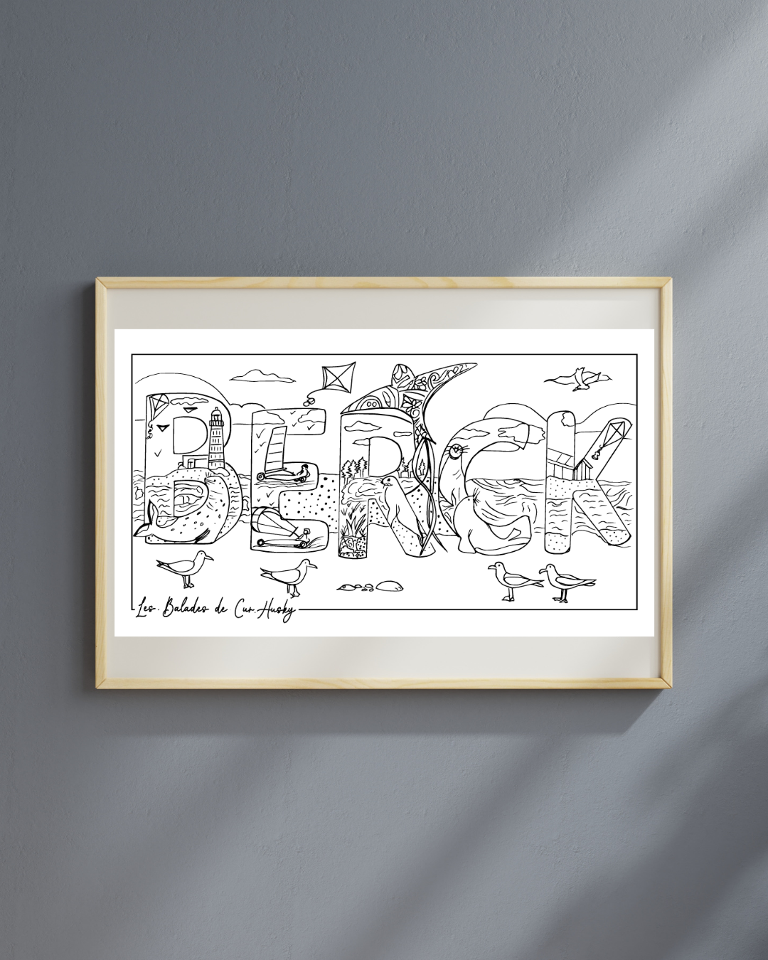 Carte  Berck - Lettres Vintage