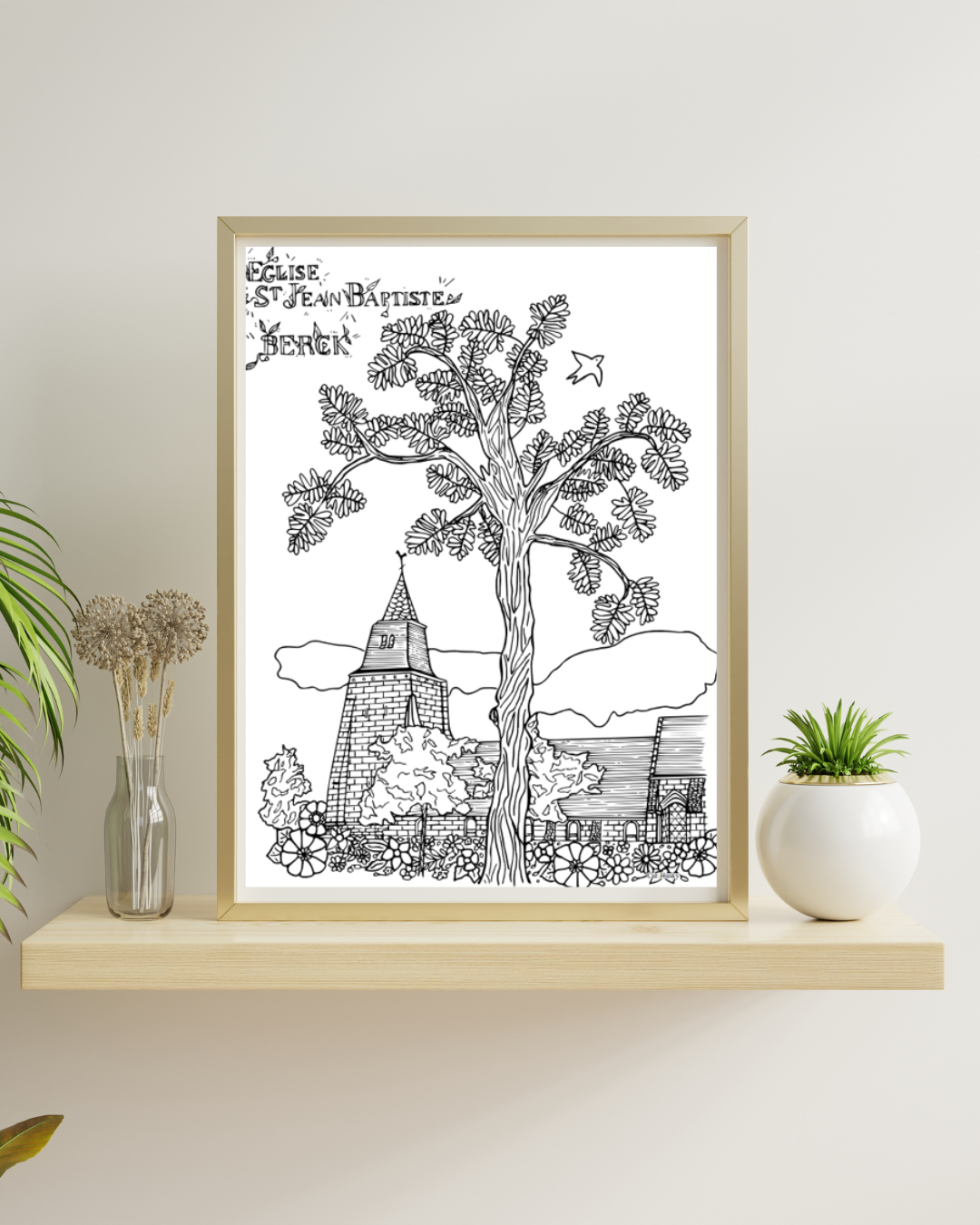 Illustration Berck -  Eglise St Jean Baptiste