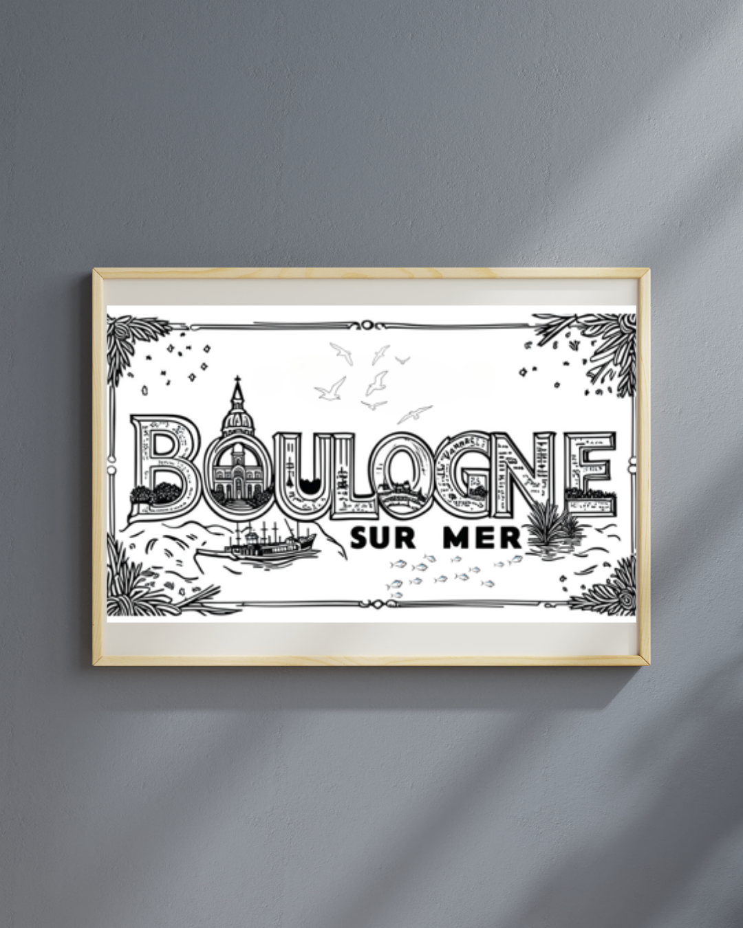 Carte Boulogne sur Mer - Lettre Vintage